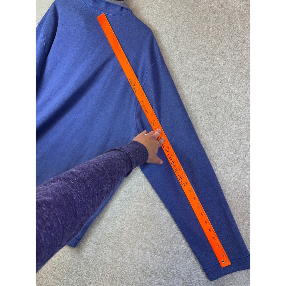 Johnston & Murphy Quarter Zip Pullover Mens XXXL Blue Reversible Sweatshirt 3XL - Picture 9 of 9